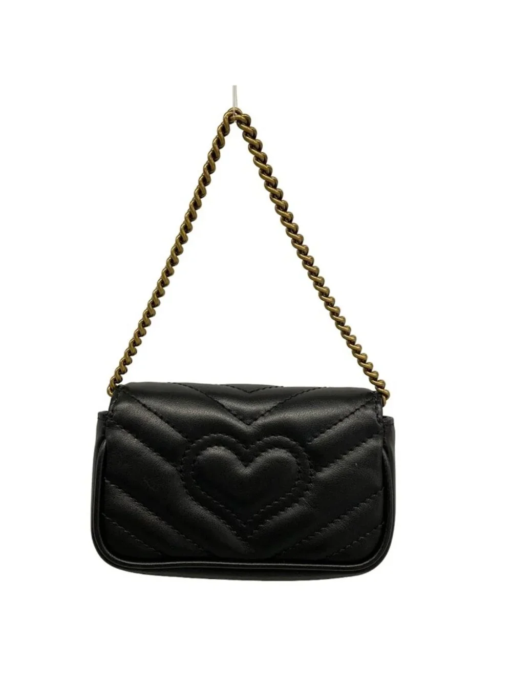 Gucci Handbag GG Marmont Black Leather